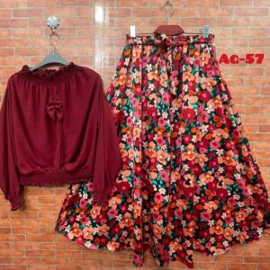 Western Denim style Ladies Blazer Gown Tops
