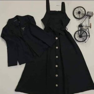 Western Denim style Ladies Blazer Gown Tops