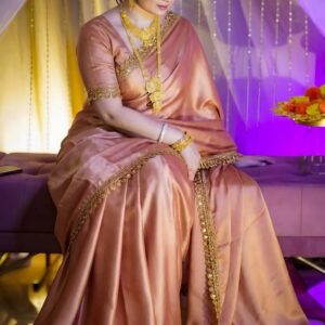 Indian Tuba Lama Silk saree