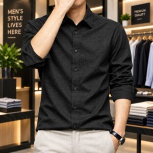 Premium Solid Stitch Full Sleeve Shirt