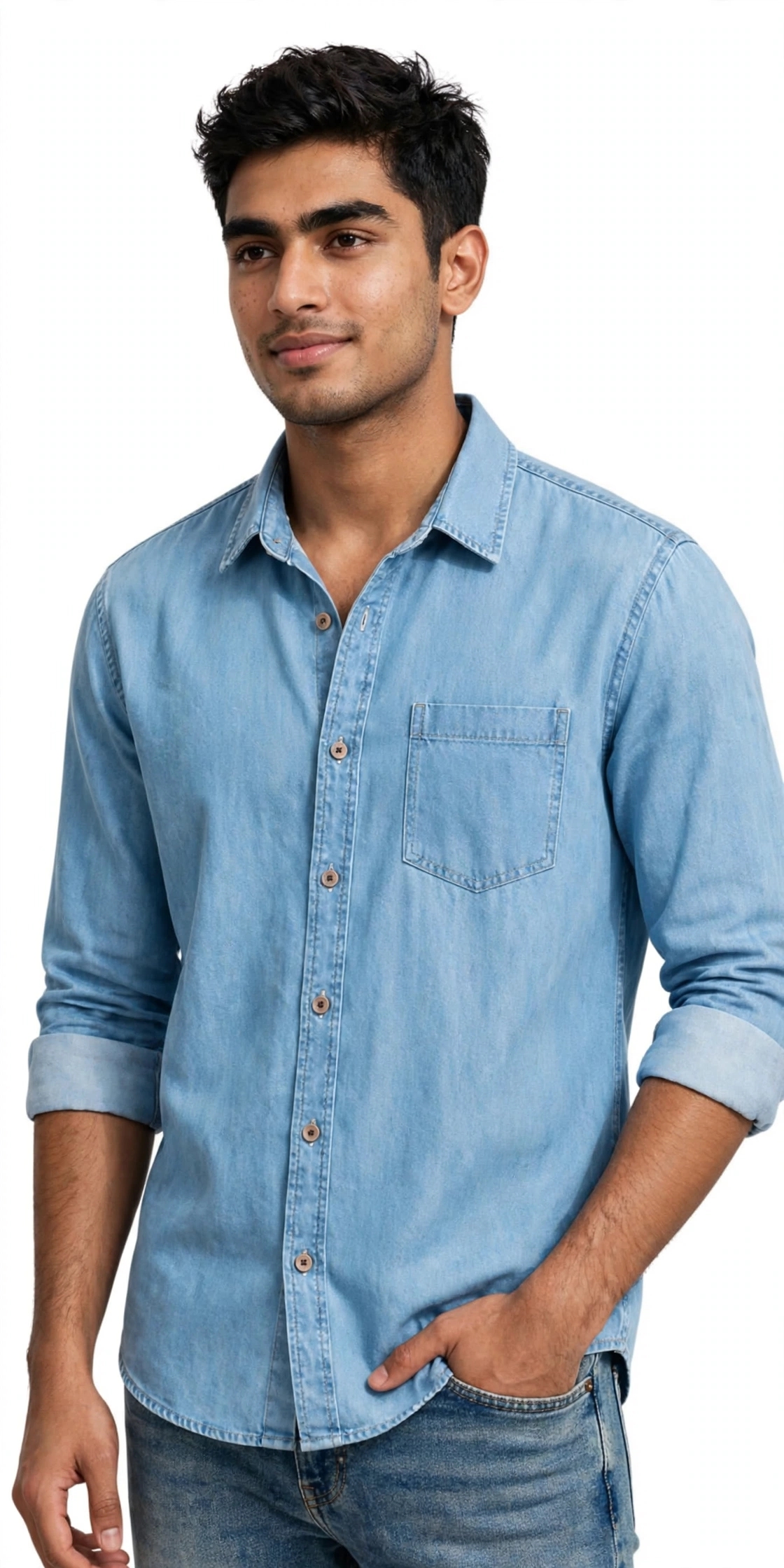 Stylish Denim Shirt - ছবি 2
