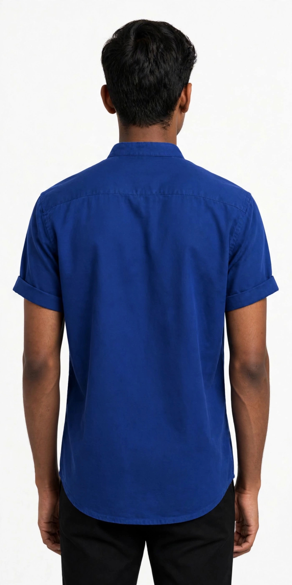 Premium Oxford Cotton Band Collar Short - ছবি 4