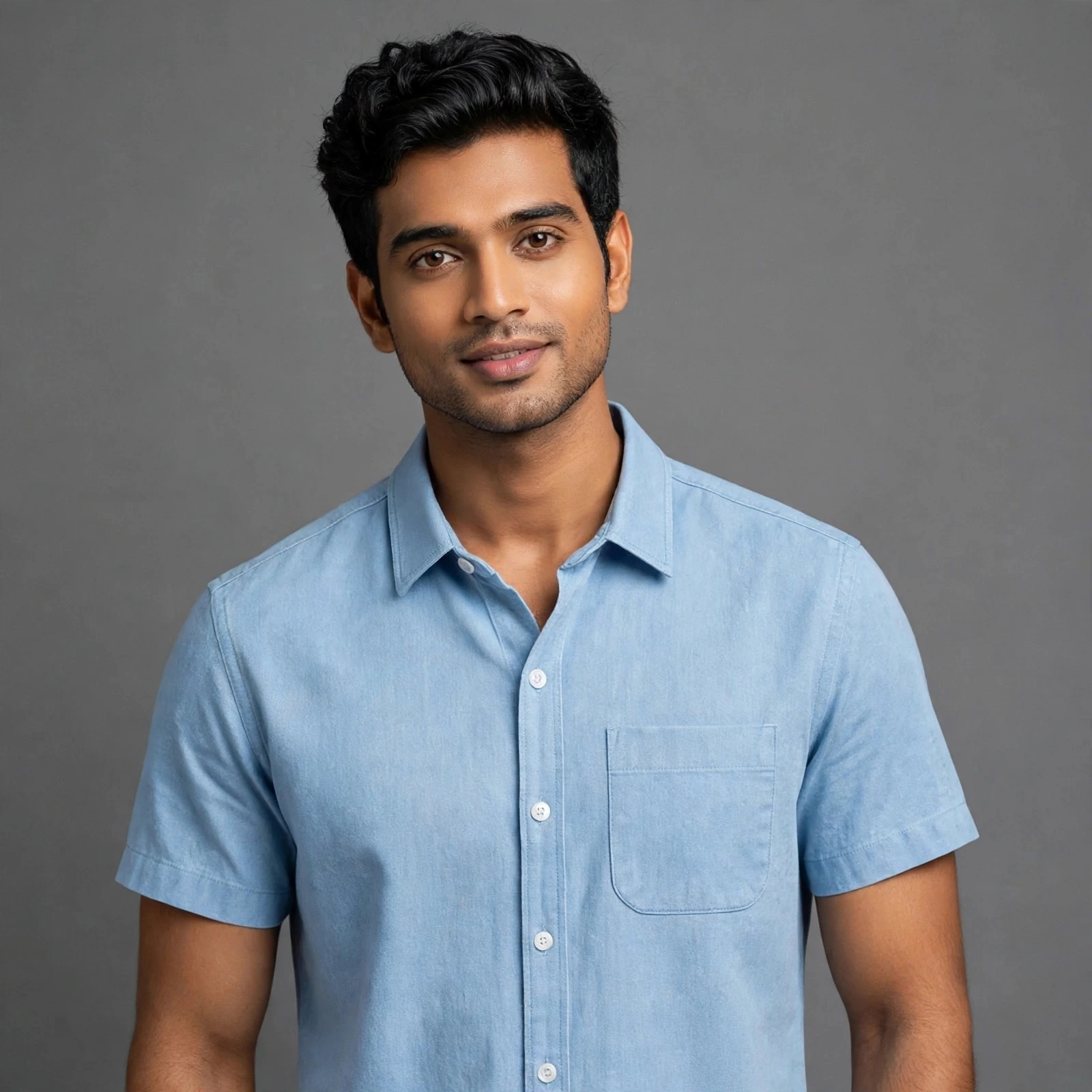 Oxford Cotton Solid Shirt - ছবি 2